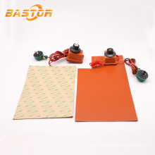 custom 12v electric digital flexible heater pad rubber silicone heating